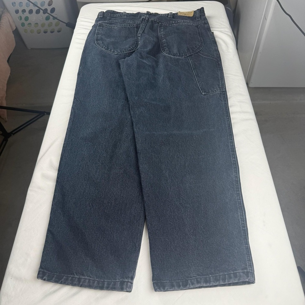 Vintage LL Bean Black Carpenter Jeans Made in USA 80s 90s Mens 34x30 D970